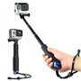 Harwerrel Perche à Selfie Bâton Télescopique Extensible Aluminium Manche Monopod (7-19 Pouce) pour GoPro Hero (2018) Hero 7 6 5