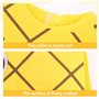 IGEAIIE Costume d'ananas pour adultes - Costume amusant de costumade avec tenue jaune et chapeau de feuille verte - Tissu non ti