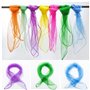 Comius 20 Pièces Multicolores Écharpes à Jongler Foulards de Rythme dans, Carré Soie Organza Foulards Écharpes Sensorielles Bébé