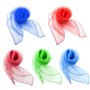 Comius 20 Pièces Multicolores Écharpes à Jongler Foulards de Rythme dans, Carré Soie Organza Foulards Écharpes Sensorielles Bébé