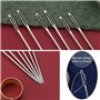 Ruasol de 30 aiguilles à broder à grand chas, 3 tailles d'aiguilles à coudre à grand chas, aiguilles pointues pour la couture à 