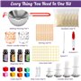 UCAMP Kit de Fabrication de Bougies DIY pour Débutants - 200 Mèches, 5 Paquets de Cire de Soja, Ensemble Complet