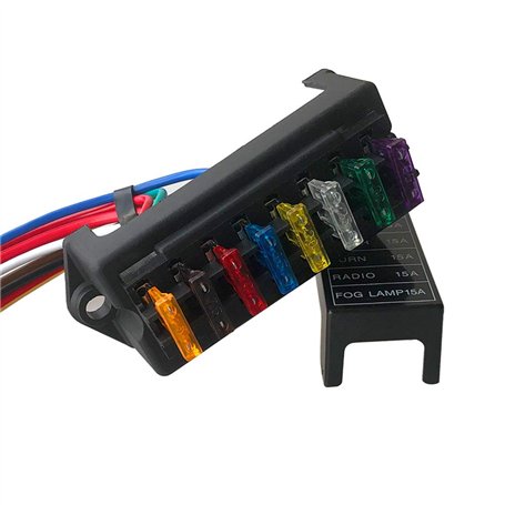 QitinDasen Premium 8 Voies Boîte à Fusibles avec Câbles