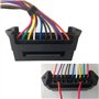 QitinDasen Premium 10 Voies Boîte à Fusibles avec Câbles, Porte-Fusible de Lame Standard Universel, Bloc de Fusible de Voiture,