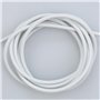 2M Blanc Cable Rideau,Cable pour Rideaux Câbles de Rideau avec 4 Pièces Crochets et 4 Pièces Yeux œillets,Corde Suspendue Kit po