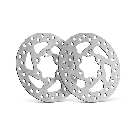 airwak 120 mm Scooter Frein Disque Rotor Pad 6 Trous Arrondi Compatible avec Segway Ninebot ZT3 PRO ZT3 PROE ZT3 PROD Max G3 Max