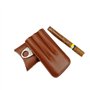 kajkey Boîte à cigares en Cuir de haute qualité, Étui à Cigare, Étui à Cigare Portable en Cuir avec Doublure en Bois de cèdre 3 