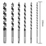 VAONEEY Lot de 6 Mèche à Bois Hélicoïdale Longue 230mm, Jeu de Foret à Bois 230mm de Long - Avec Tige Hexagonale - Pour le Trava