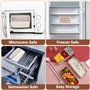 PIWOSGOL Boîte Bento,3 Couche Boite Repas avec 2 Pots à Sauce & Couverts, Anti Fuite Bento Lunch Box, Lunch Box Micro Ondable po