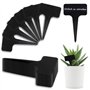 KHJGDS Lot de 100 étiquettes pour plantes - 6 x 10 cm - En plastique résistant aux intempéries - Avec marqueur - Pour légumes