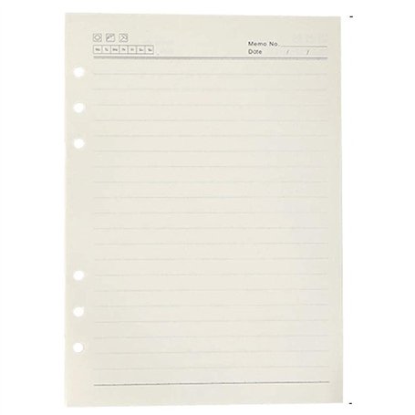 Retec Lot de 3 recharges de papier A5 – 240 pages/120 feuilles A5 lignées