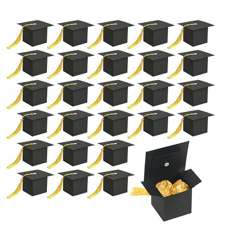 30 Pièces Boîtes à Chapeau de Graduation