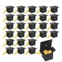 30 Pièces Boîtes à Chapeau de Graduation