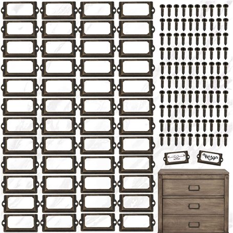 Brateuanoii 50 Pièces Porte Etiquettes Cadre