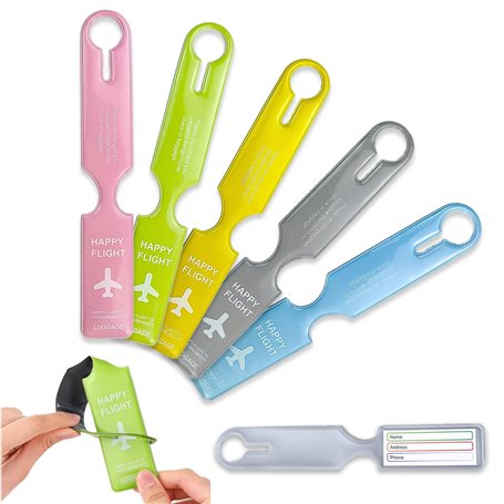 5 Pièces Étiquettes de Bagages
