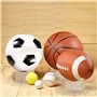 Support pour Ballon,Présentoir de Football Acrylique Support de Ballon de Rugby Clair Vitrine de Balle de Sport pour Ecole à la 