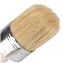 Pinceaux en Cire pour Craie,2 PCS Brosse pour Peinture à la Craie Ensemble de Pinceaux à Cire à Poils Naturels Ronde Pointu Bois