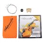 4 en 1 Cordes de Violon & Muet en Caoutchouc & Pont d'érable & Chiffon de Nettoyage Accessoires pour ViolonAccessoires pour Viol