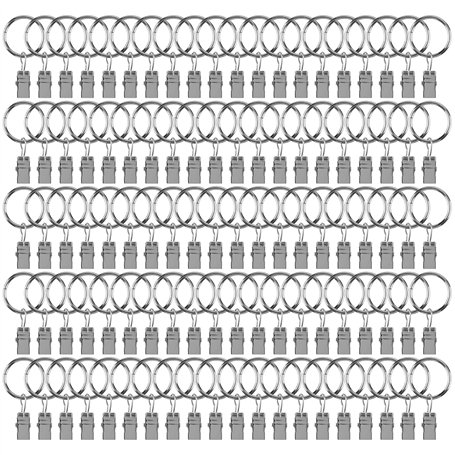 YIXNSW Lot de 100 Anneaux pour Rideaux