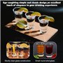 SLTAXAR 12 PCS Verres à Shot Réutilisables 40ml - Transparent Petits Verres à Liqueur - Tasse Dessert Gobelets Lave-Vaisselle Di