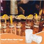 SLTAXAR 12 PCS Verres à Shot Réutilisables 40ml - Transparent Petits Verres à Liqueur - Tasse Dessert Gobelets Lave-Vaisselle Di