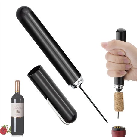 Tire-Bouchon à Pression d'Air 7S Cork Pops Out - Pompe à Air Comprimé Avec Coupe-capsule - Ouverture de Bouteille Portable Pour