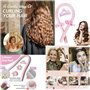 Bandeau pour cheveux bouclés pendant la nuit, boucles de nuit, boucles Heatless Curls, bandeau pour cheveux longs et moyens (ros