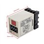 Relais temporisé Délai minuterie Double Mode Affichage LED 0.01S-99H AH3-DM 12/24/110/220 / 380V (en Option)(AC 220V), Relais