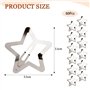TRKETK 60 Pièces Barrettes Etoile Pinces Cheveux à Pression Pinces à Cheveux Étoiles en Métal Argent Mignon Barrettes à Cheveux 