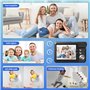 Appareil Photo Numérique 56MP 4K Compact Caméra Zoom Numérique 20X Digital Camera avec Carte de 32 Go pour Étudiant Adulte Début
