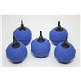 Sibo Lot de 5 pierres à air sphériques de 5 cm - Pour aquarium et étang - En plastique - Bleu