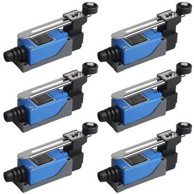 ME-8108 Lot de 6 interrupteurs de fin de course réglables avec levier de rouleau réglable