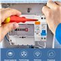 Fi Disjoncteur 1P+N - Montage sur rail DIN - Protection contre les surcharges - Disjoncteur différentiel AC 230 V 30 mA - Avec p
