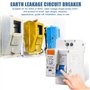 Fi Disjoncteur 1P+N - Montage sur rail DIN - Protection contre les surcharges - Disjoncteur différentiel AC 230 V 30 mA - Avec p