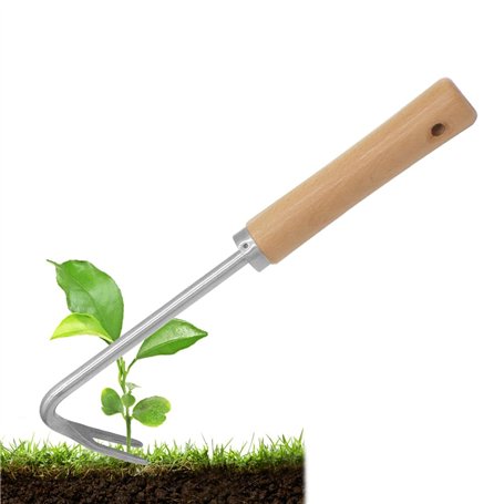 GYSRXS Couteau Desherber de Jardin Outil de Désherbage en Acier Inoxydable Désherbeur Manuelle avec Manche pour Désherbage
