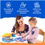 Mimtom Kit de Pochoirs à Dessiner pour Enfants | Kit de 51 Pochoirs Arts Plastiques avec plus de 240 Formes Inspirantes pour Lib