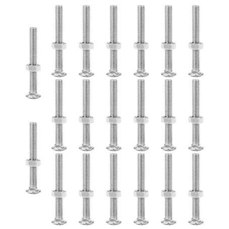 20 Pièces M6 Boulon de Carrosserie