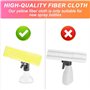 4 Pcs Chiffons de Nettoyage en Microfibre pour Karcher Bonnette Microfibre Lingette pour Lave Vitre Karcher WV2 WV5 WV6 Plus Pre