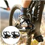 Pédales de Vélo, Pédales de Vélo avec Clips et Sangles, Universelles Pedale VTT Pédales de Vélo de Montagne du Durable et Antidé