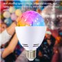 2x lampe de fête LED, E27 3W RGB LED boule disco, ampoule disco rotative à 360°, lampe disco LED pour douille E27, ampoule décor