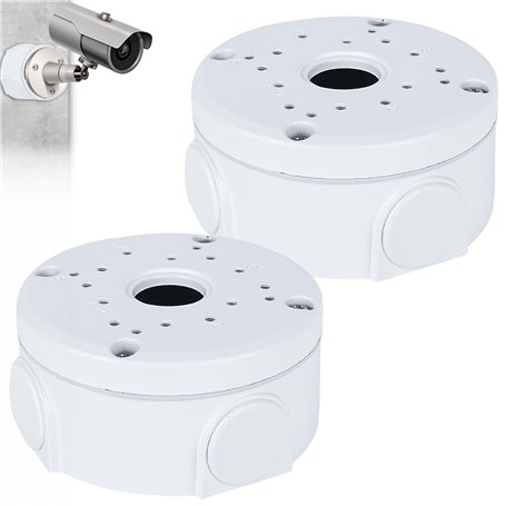 Lot de 2 boîtes de jonction pour caméra de surveillance hémisphérique