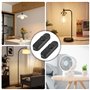 Lot de 2 variateurs d'intensité LED - Interrupteur rotatif AC 220-240 V - Pour lampes LED/ampoules à incandescence/halogènes - 3