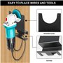 Lot de 2 supports muraux pour meuleuse d'angle en acier au carbone - Pour toutes les marques - Accessoires pour tailleur, poliss