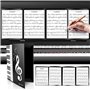 Molbory Classeur de partitions à 6 pages - Pliable - Classeur de musique - Format A4 - Format A4 - Classeur de fichiers de musiq
