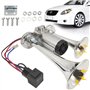 Klaxon de camion 12 V - Super fort - Avec compresseur - Double tube - Pour tous les véhicules 12 V - Camion