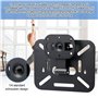 GBKDQQ Support universel pour projecteur, multi-angle avec interface à vis 1/4", support de projecteur, rotatif à 360°, mini sup