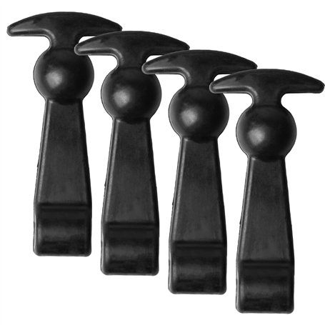 Lot de 4 supports de capot élastiques en caoutchouc