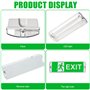 GOMETY Éclairage de secours à LED, éclairage de sortie de secours à LED, éclairage de sortie de secours étanche IP65 avec batter