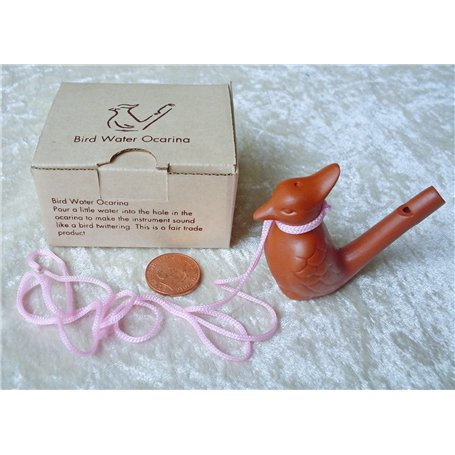 Siesta Ocarina à eau en forme d'oiseau avec effets gazouillements Issu du commerce équitable
