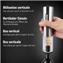 Cieex Tire Bouchon Électrique Rechargeable, Ouvre Bouteille Electrique avec Coupe-Capsule, Bouchon à Vin, Verseur, Idéal cadeau